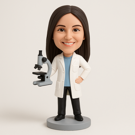 Custom Chemist Bobblehead – Personalized Scientist Figurine & Unique Lab Gift