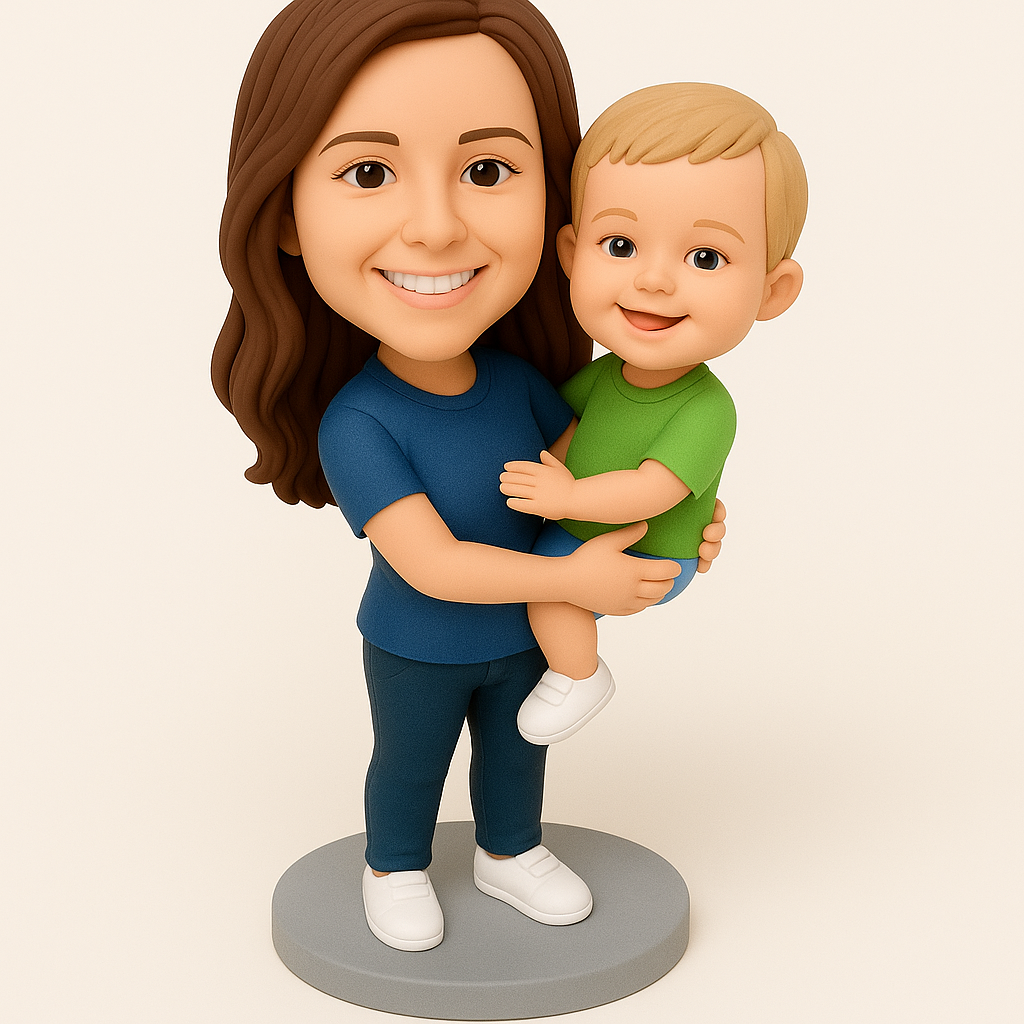 Custom Nanny Bobblehead – Personalized Caregiver Figurine Gift for Babysitters & Childcare Appreciation