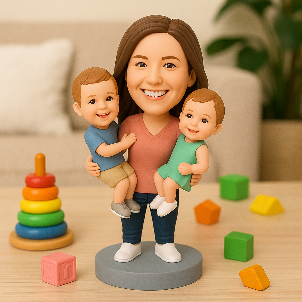 Custom Nanny Bobblehead – Personalized Caregiver Figurine Gift for Babysitters & Childcare Appreciation