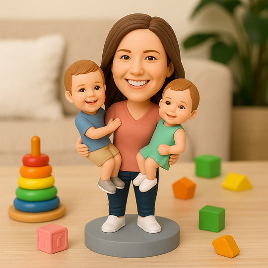 Custom Nanny Bobblehead – Personalized Caregiver Figurine Gift for Babysitters & Childcare Appreciation
