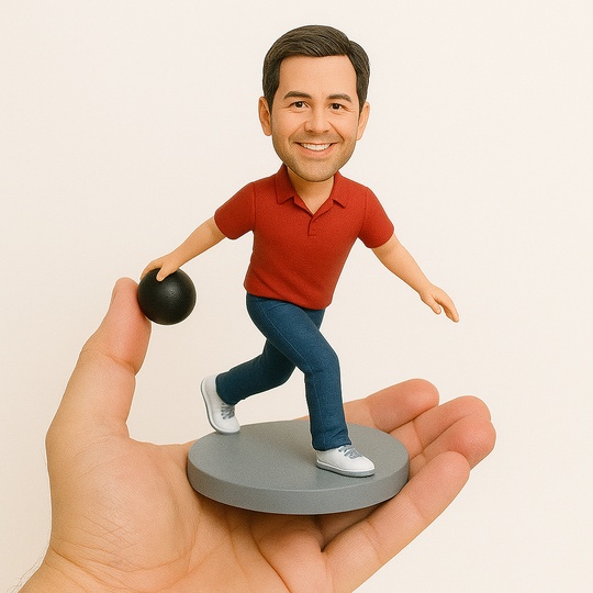 Custom Bowler Bobblehead – Personalized Bowling Figurine Gift for Players & Fans