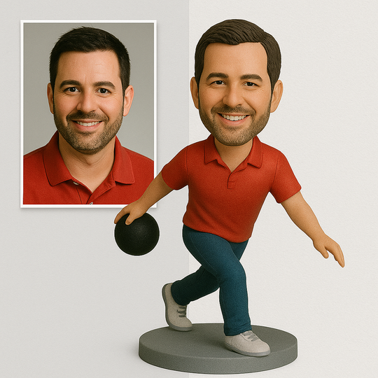 Custom Bowler Bobblehead – Personalized Bowling Figurine Gift for Players & Fans