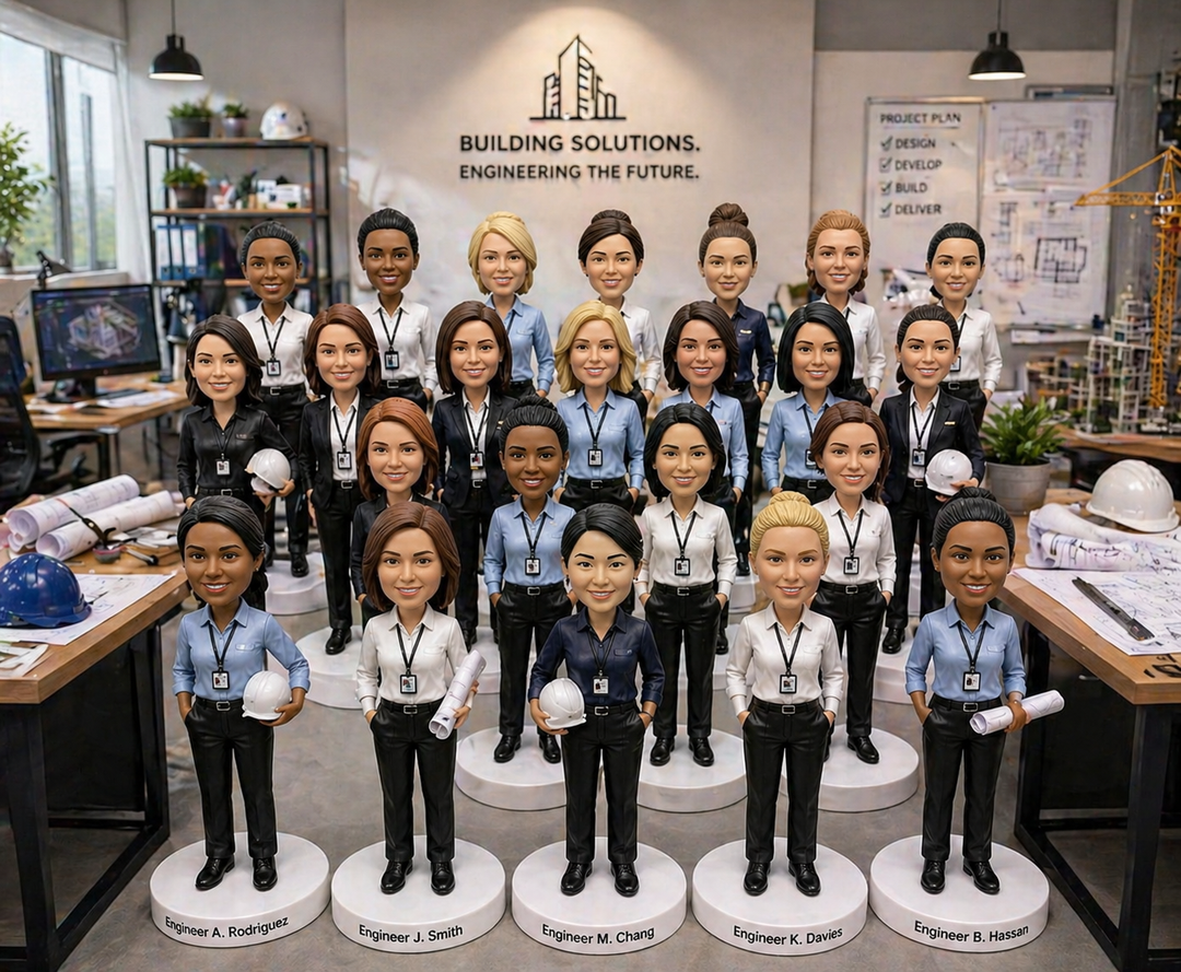 Corporate Bulk Order Custom Bobble Head Mini Figurines