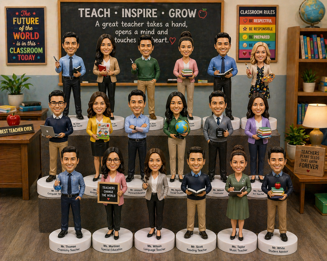 Corporate Bulk Order Custom Bobble Head Mini Figurines