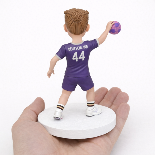 Custom Handball Player Bobblehead with Photo – Personalized Sports Figurine Gift