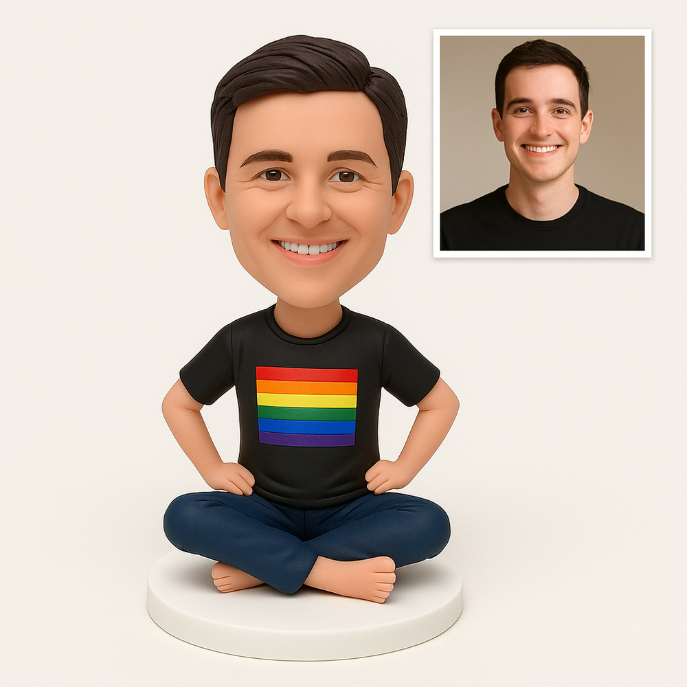 Custom LGBT Coming Out Bobblehead – Personalized Pride Figurine & LGBTQ+ Gift