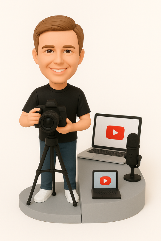 Custom YouTuber Bobblehead – Personalized Figurine Gift for Content Creators, Streamers & Fans