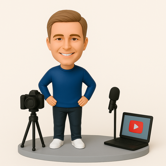 Custom YouTuber Bobblehead – Personalized Figurine Gift for Content Creators, Streamers & Fans
