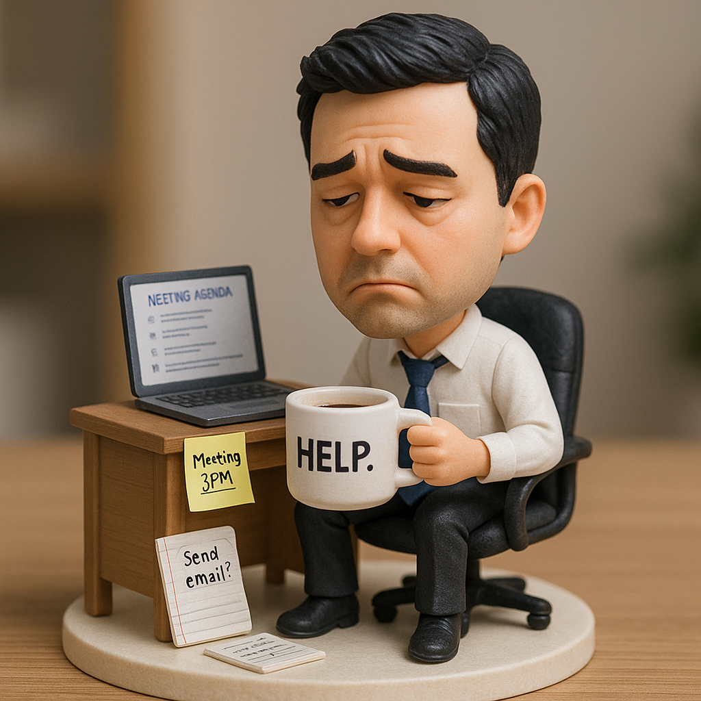 Custom Office Bobblehead – “This Meeting Could Have Been an Email” | Funny Workplace Gift for Coworkers & Bosses