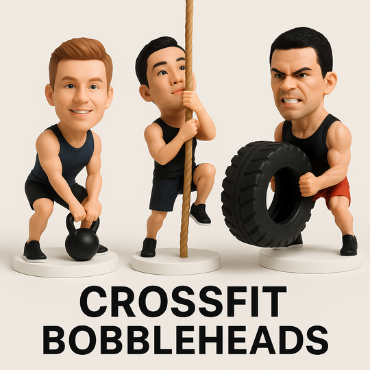 Custom CrossFit Bobblehead – Personalized Fitness Gift | CrossFit Coach Gift | Gym Lover Gift | Weightlifter Figurine | Custom Mini Me