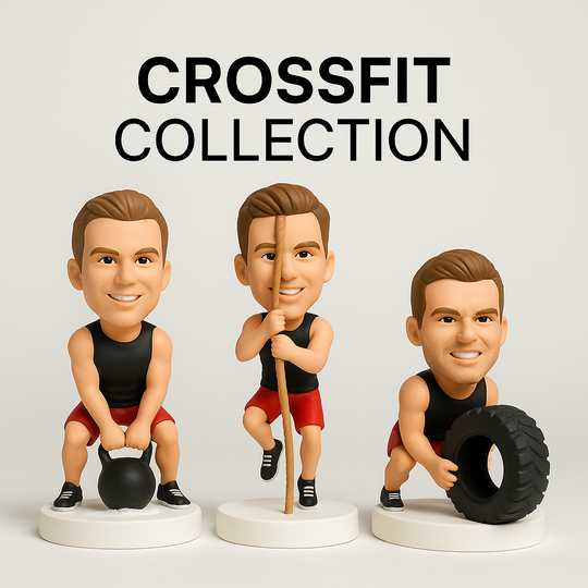 Custom CrossFit Bobblehead – Personalized Fitness Gift | CrossFit Coach Gift | Gym Lover Gift | Weightlifter Figurine | Custom Mini Me