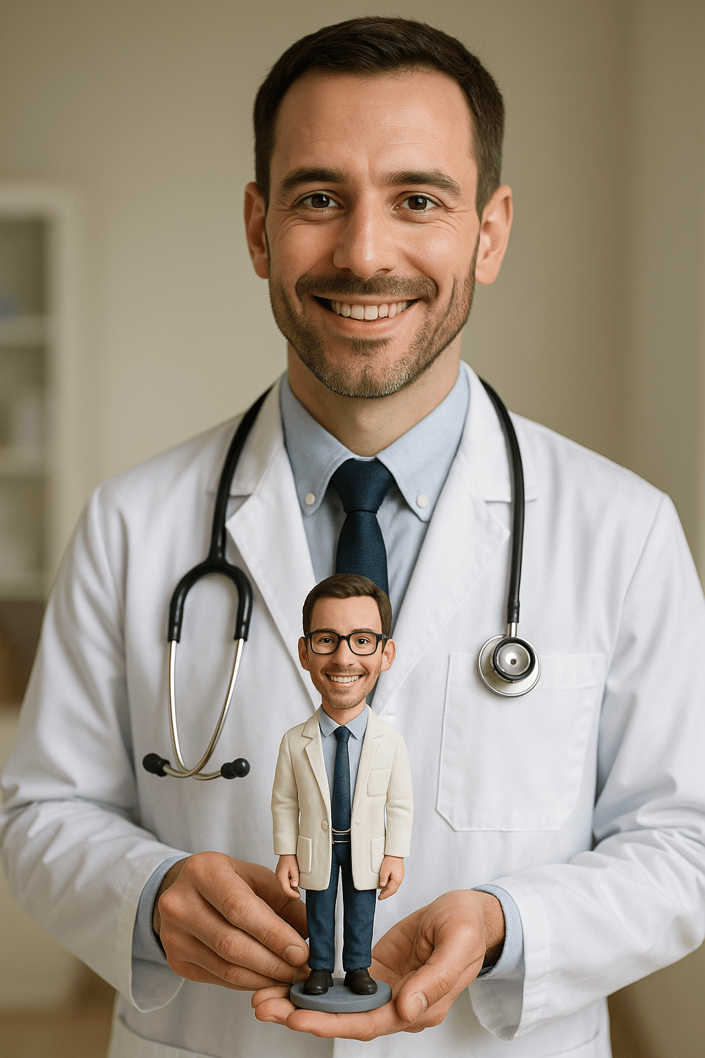 Custom Bobble Head Mini Figurine Doctor Customized