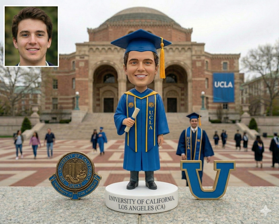 Custom Bobble Head Mini Figurine Graduation Customized
