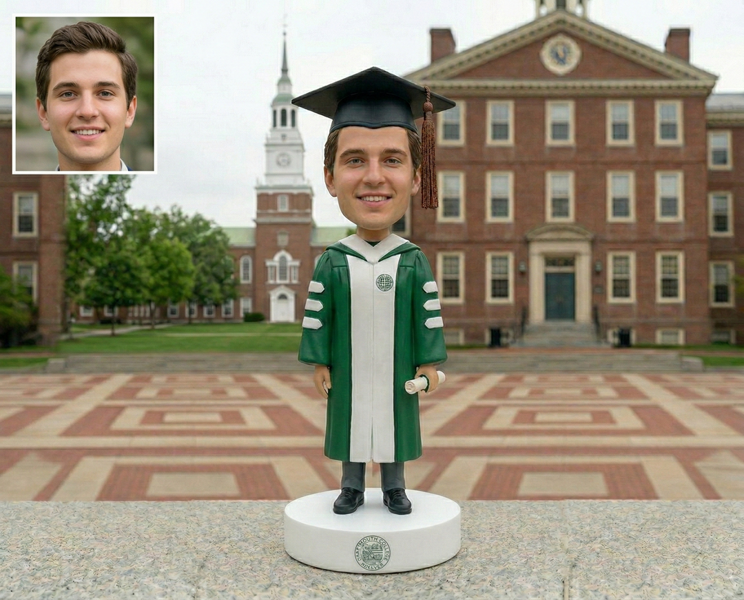 Custom Bobble Head Mini Figurine Graduation Customized