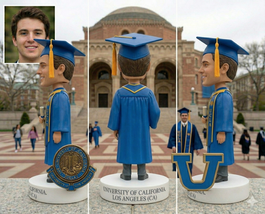 Custom Bobble Head Mini Figurine Graduation Customized