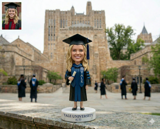 Custom Bobble Head Mini Figurine Graduation Customized