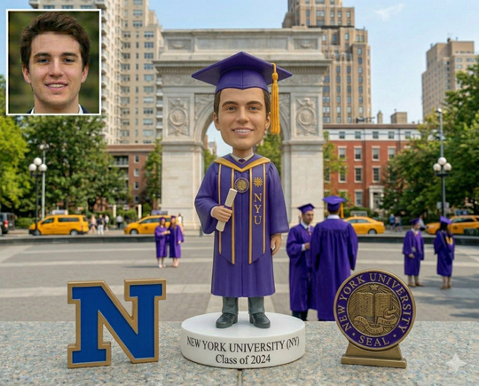 Custom Bobble Head Mini Figurine Graduation Customized