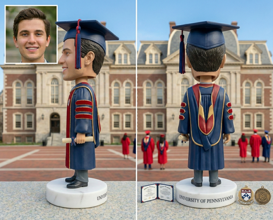 Custom Bobble Head Mini Figurine Graduation Customized