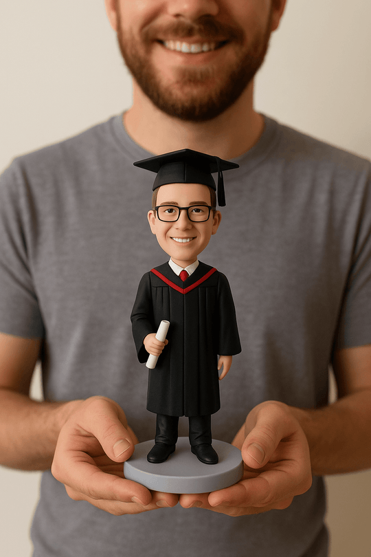 Custom Bobble Head Mini Figurine Graduation Customized
