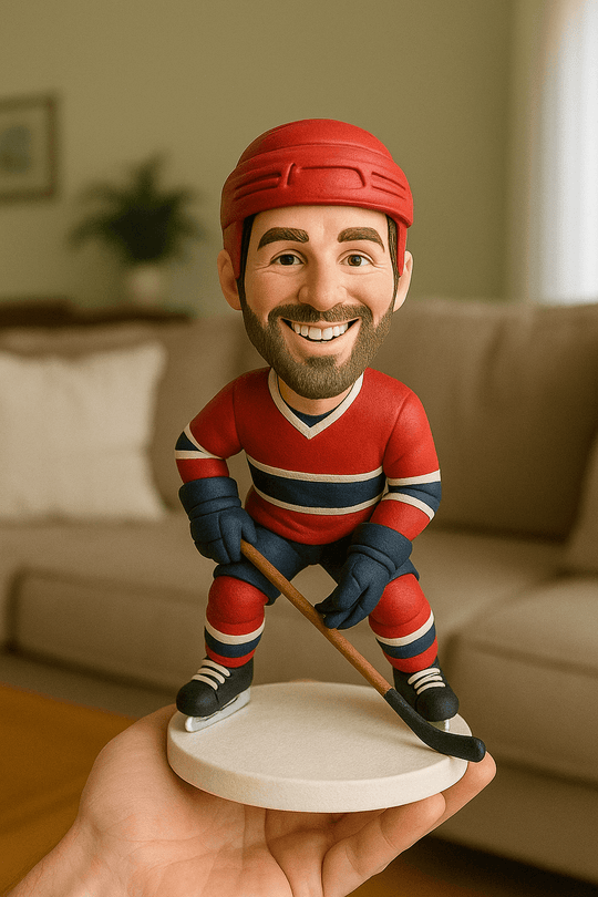 Custom Bobble Head Mini Figurine Ice Hockey Customized