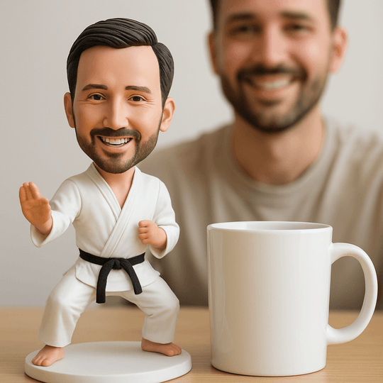 Custom Bobble Head Mini Figurine Karate Customized