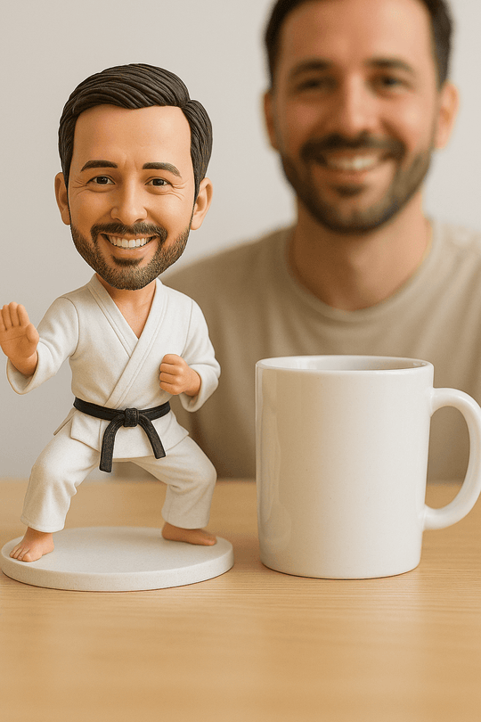 Custom Bobble Head Mini Figurine Karate Customized