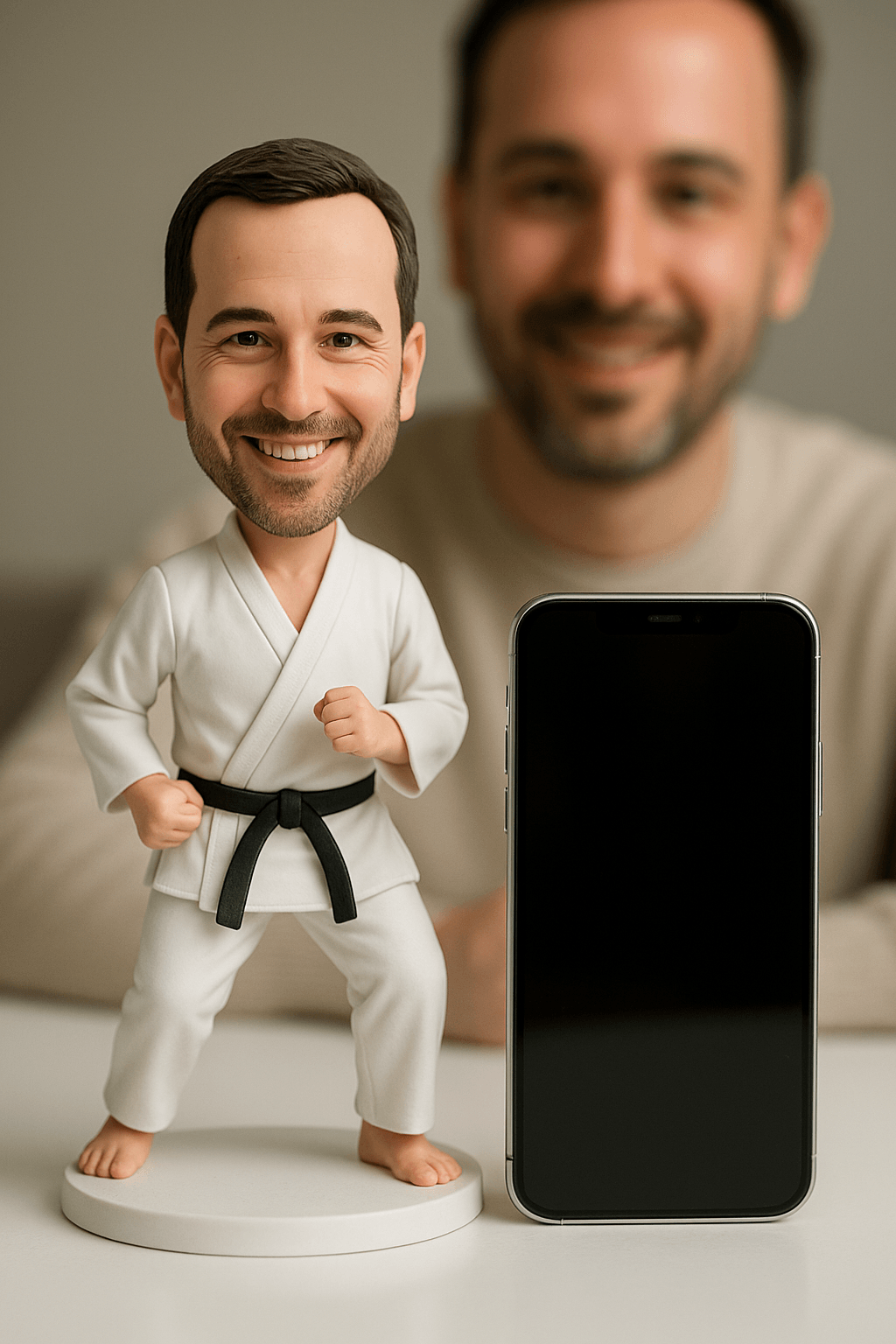 Custom Bobble Head Mini Figurine Karate Customized