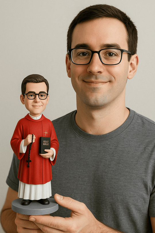 Custom Bobble Head Mini Figurine - Catholic Confirmation
