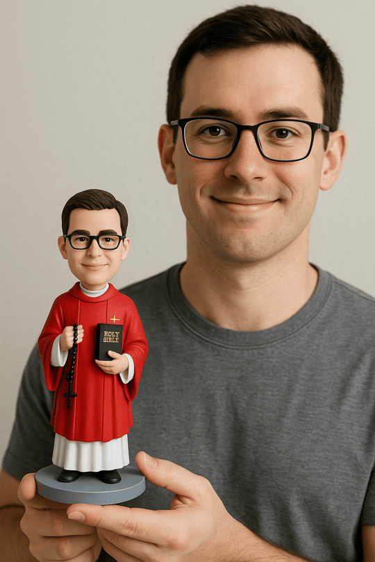 Custom Bobble Head Mini Figurine - Catholic Confirmation