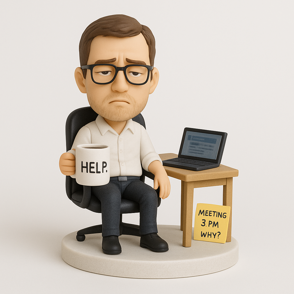 Custom Office Bobblehead – “This Meeting Could Have Been an Email” | Funny Workplace Gift for Coworkers & Bosses