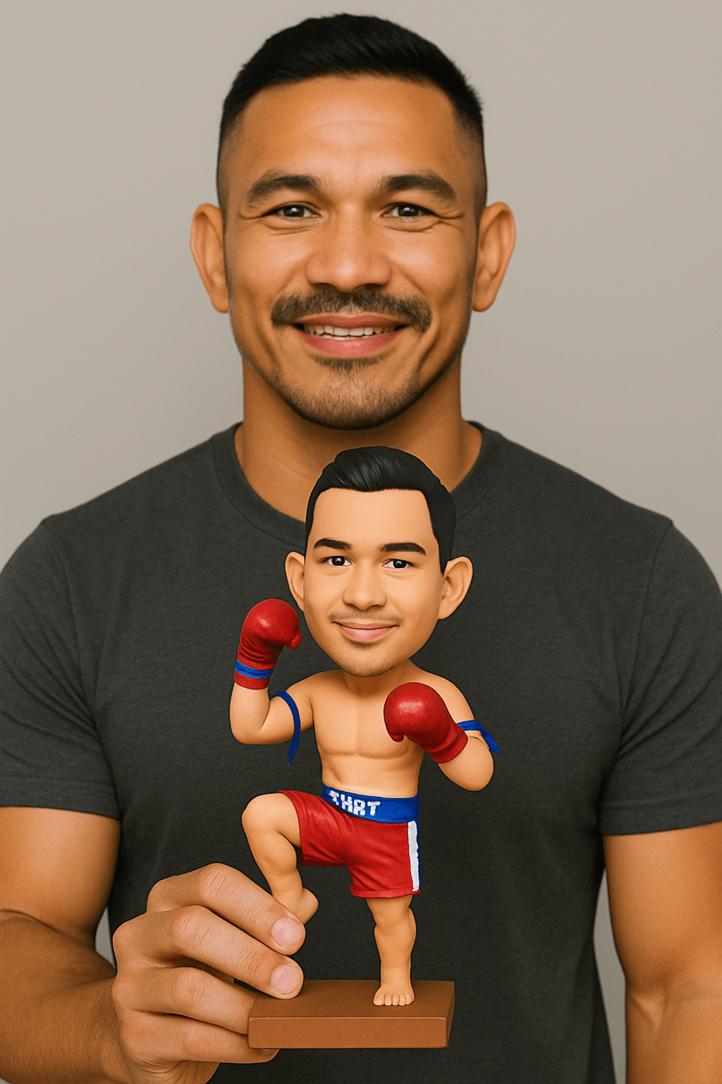 Custom Bobble Head Mini Figurine Muay Thai Customized