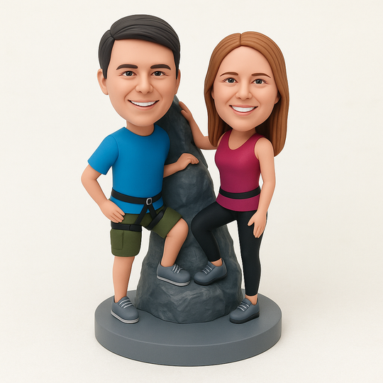 Custom Bobble Head Mini Figurine Rock Climbing Customized
