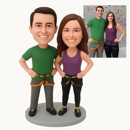 Custom Bobble Head Mini Figurine Rock Climbing Customized