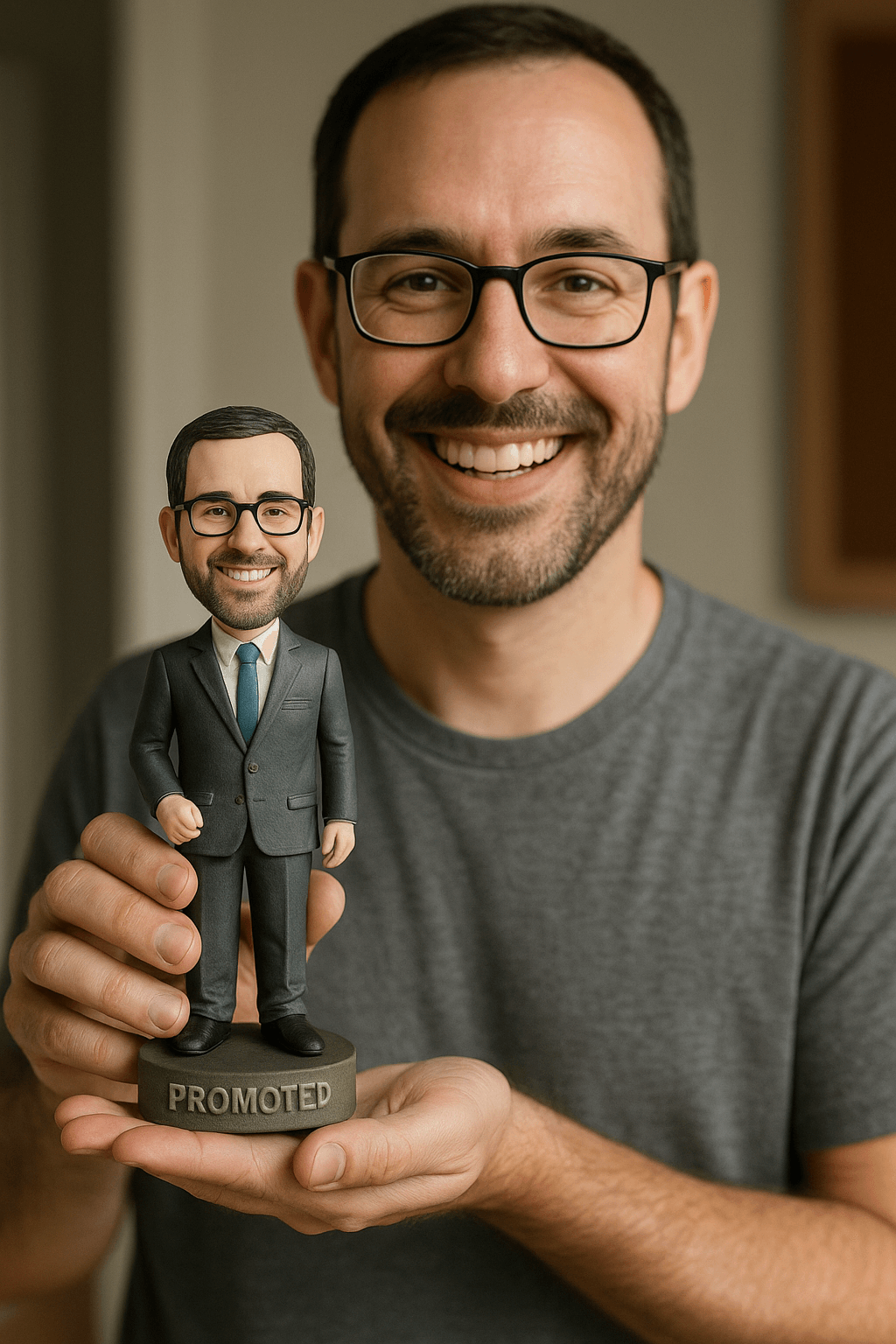 Custom Bobble Head Mini Figurine Promotion Celebration