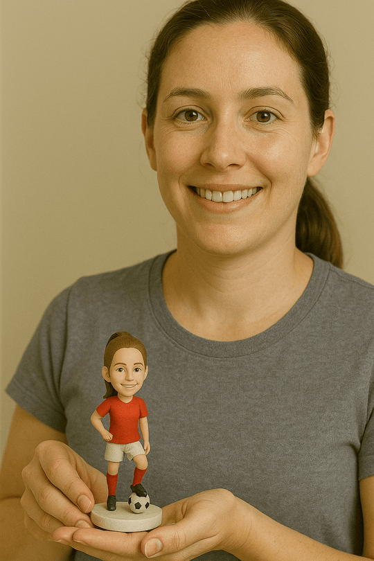 Custom Bobble Head Mini Figurine Soccer Player Customized