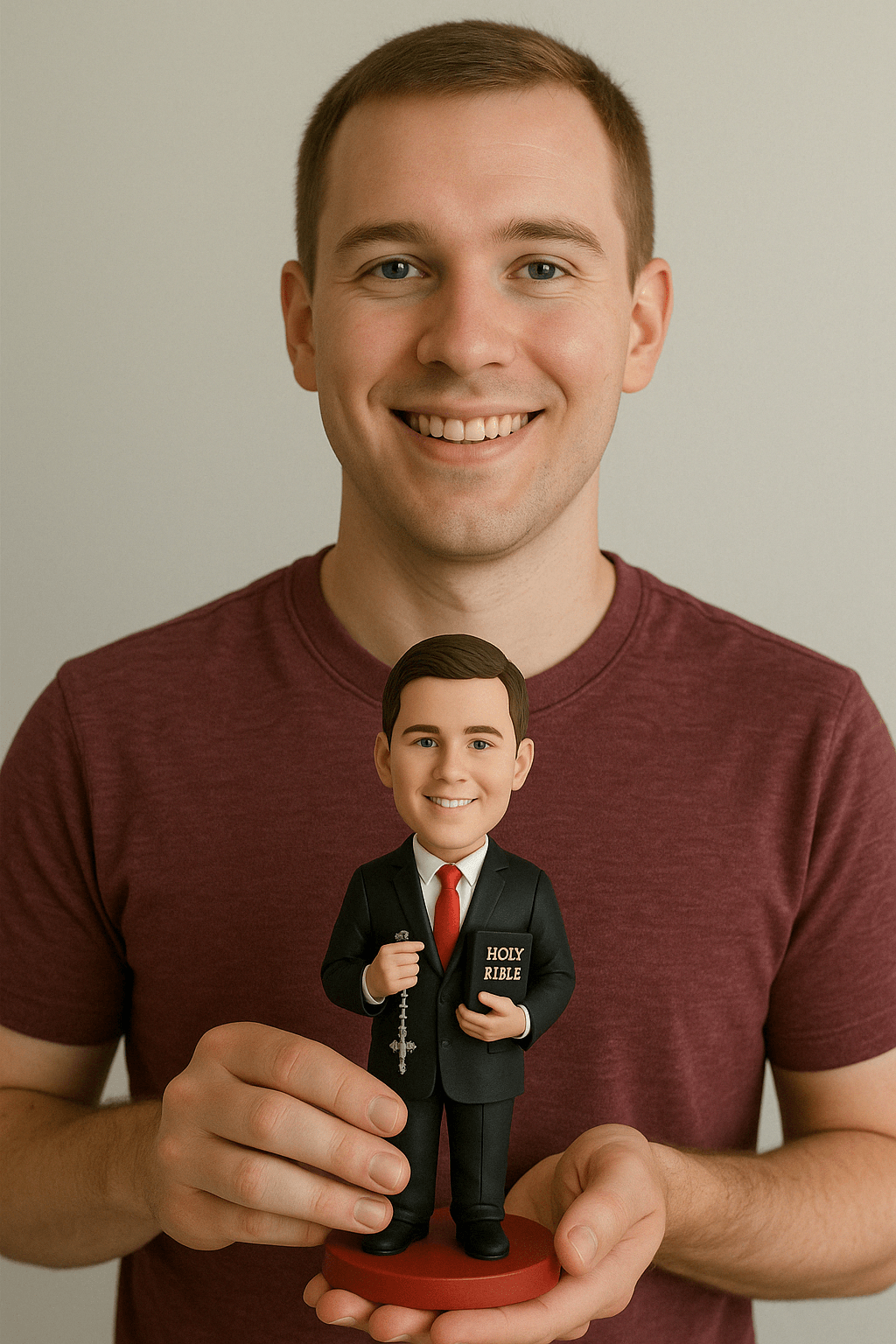 Custom Bobble Head Mini Figurine - Catholic Confirmation