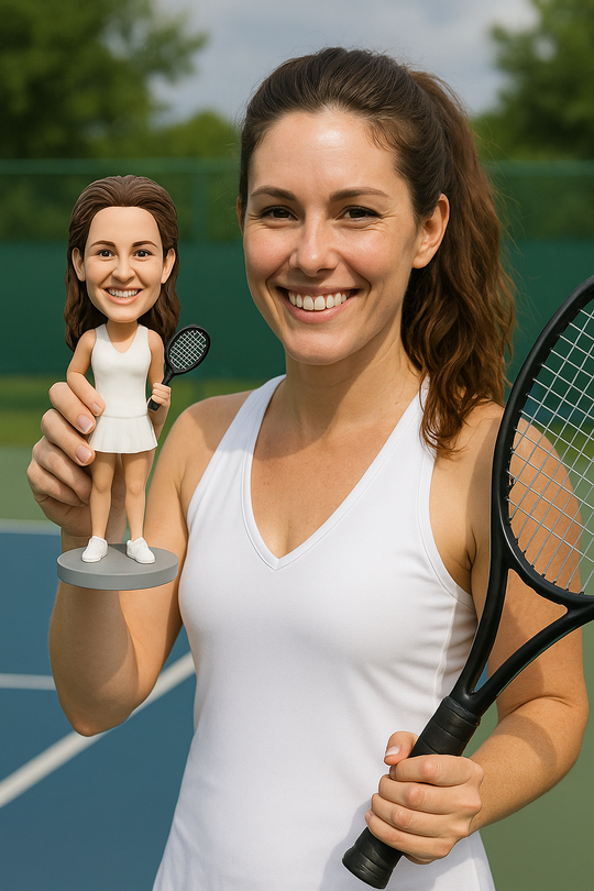 Custom Bobble Head Mini Figurine Tennis Customized