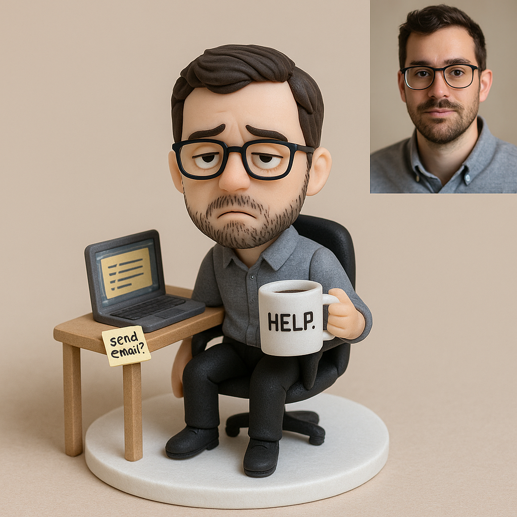 Custom Office Bobblehead – “This Meeting Could Have Been an Email” | Funny Workplace Gift for Coworkers & Bosses