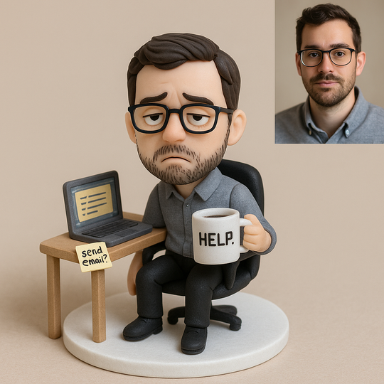 Custom Office Bobblehead – “This Meeting Could Have Been an Email” | Funny Workplace Gift for Coworkers & Bosses