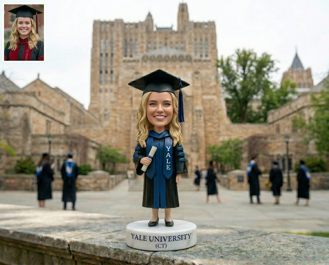 Custom Bobble Head Mini Figurine Graduation Customized