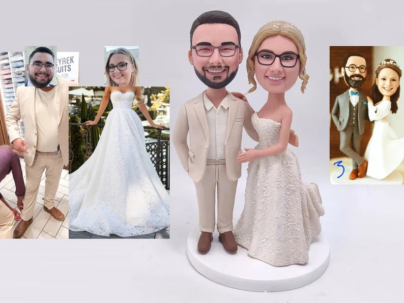 Example of the custom figurine design; personalised from customer reference photos