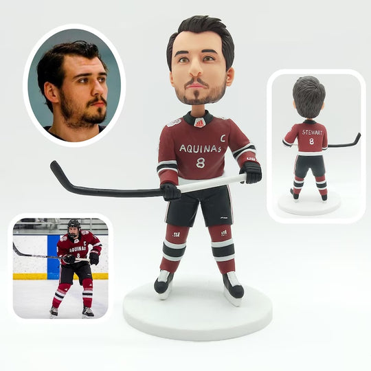 Example of the custom figurine design; personalised from customer reference photos