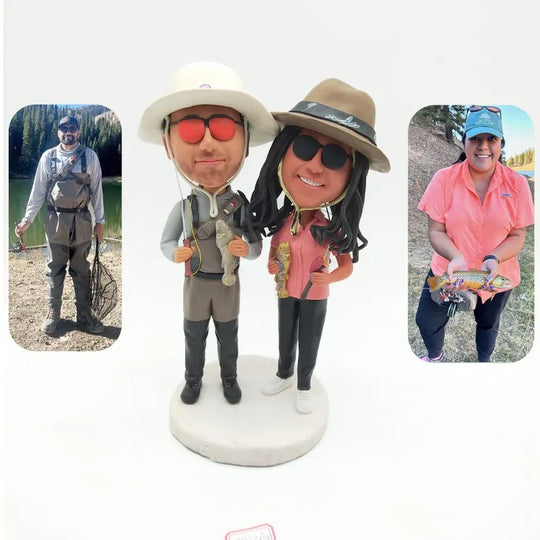 Example of the custom figurine design; personalised from customer reference photos