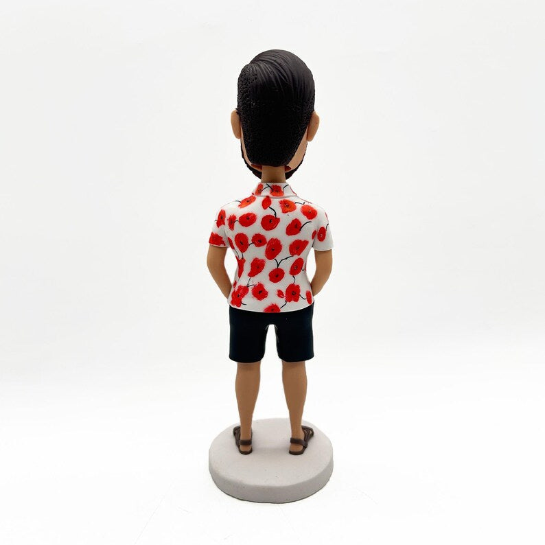Rear view of the same example figurine design