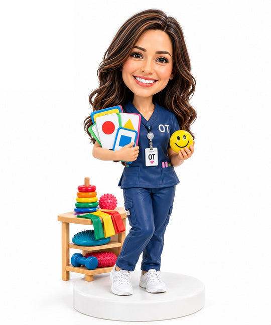 Custom occupational therapist bobblehead product image 6