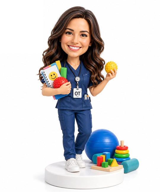 Custom occupational therapist bobblehead product image 9