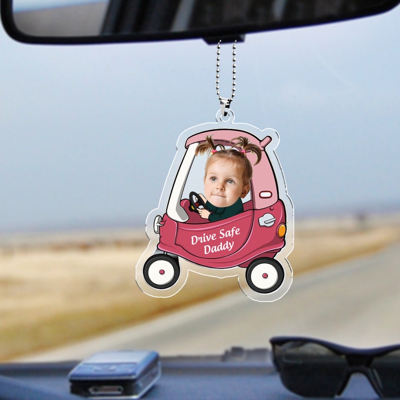 Custom Baby Portrait Car Hanging Gift
