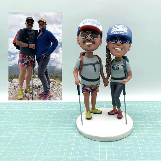 Custom Bobble Head Mini Figurine Couple Customized