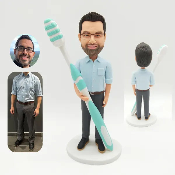 Custom Bobble Head Mini Figurine Dentist Customized