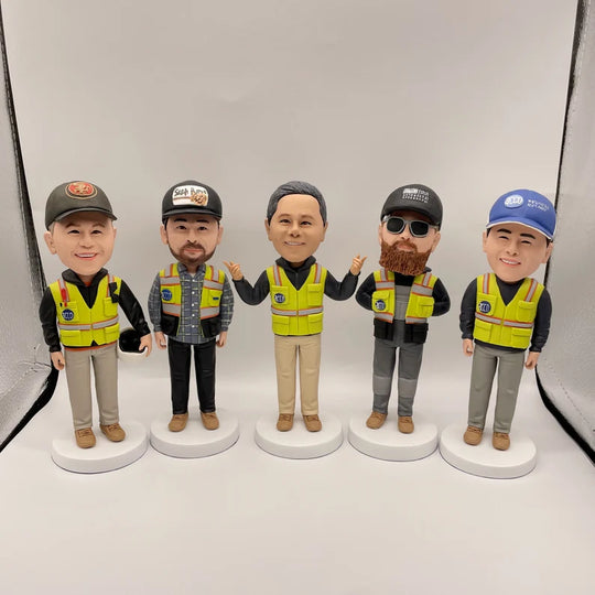 Construction Worker Custom Bobblehead – Built to Make You Smile!